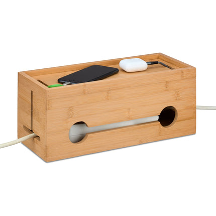 Box na kabely z bambusu