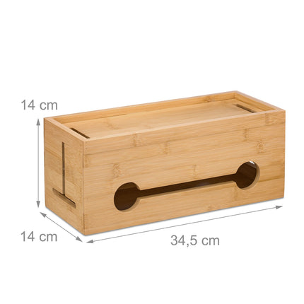 Box na kabely z bambusu