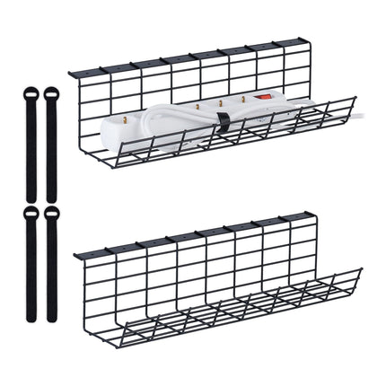 Cable duct for desk set of 2