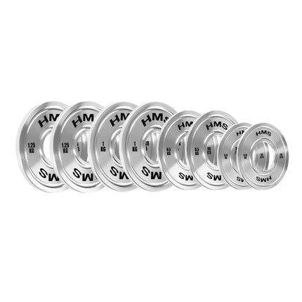 Kalibrierte Olympic-Stahlscheiben, 6 kg Set