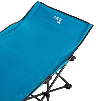 Feldbett, blau, 190 cm, tragbare Faltkonstruktion