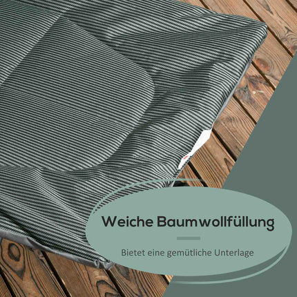 Faltbares Campingbett mit Tasche, grau, bis 120 kg belastbar
