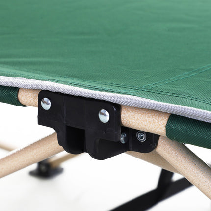 Klappbares Feldbett mit Tragetasche – Stahlrahmen, grün