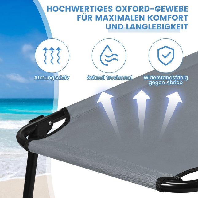 Kampeerbed kampeerbed kan tot 150 kg dragen opvouwbaar bed ligbed kampeerligbed eenpersoonsbed 191 x 56 x 31 cm grijs
