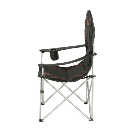 Campingstuhl, Schwarz-Rot, Klappbar, Leicht