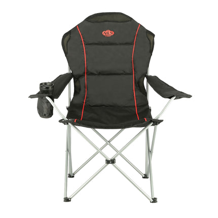 Campingstuhl, Schwarz-Rot, Klappbar, Leicht