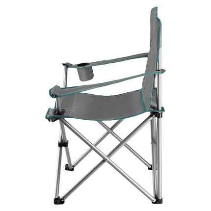 Camping Chair, Gray-Green, Foldable, Lightweight