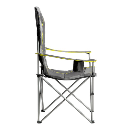Campingstuhl, Grau-Limette, Faltbar, Leicht