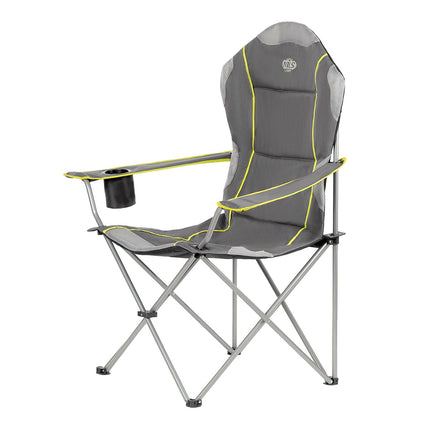 Campingstuhl, Grau-Limette, Faltbar, Leicht
