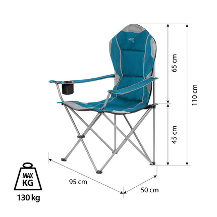 Camping Chair, Turquoise, Foldable, Lightweight