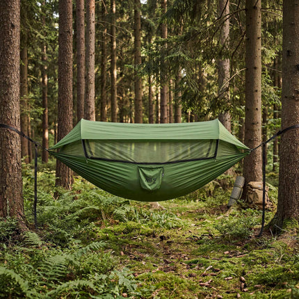 Camping-Hängematte mit Moskitonetz und Plane, 270 cm
