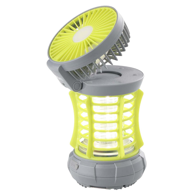 Campinglaterne mit Mückenfalle und Ventilator