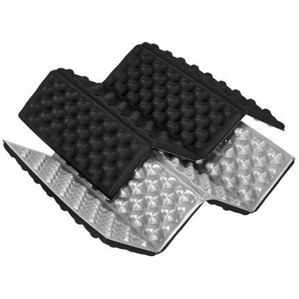 Camping Seating Mat, Aluminum Bolster, 40 cm, Black