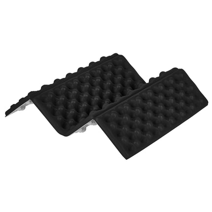 Camping Seating Mat, Aluminum Bolster, 40 cm, Black