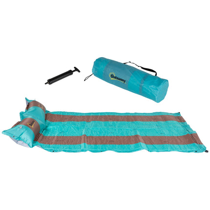 Camping sleeping mat, 3cm thick, 192x135cm, with pump