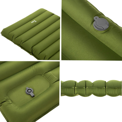 Camping-Isomatte mit integrierter Pumpe, 10 cm dick