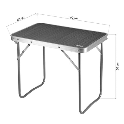 Camping Table 60x40x50 cm, Dark Grey, Portable