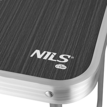 Camping Table 60x40x50 cm, Dark Grey, Portable