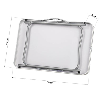 Camping Table 60x40x50 cm, Dark Grey, Portable