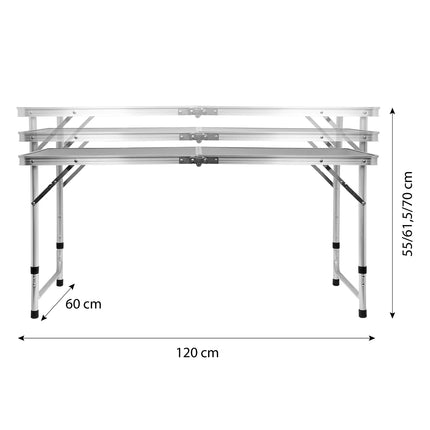 Camping Table, Dark Grey, Foldable, Portable