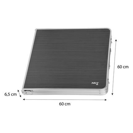 Camping Table, Dark Grey, Foldable, Portable