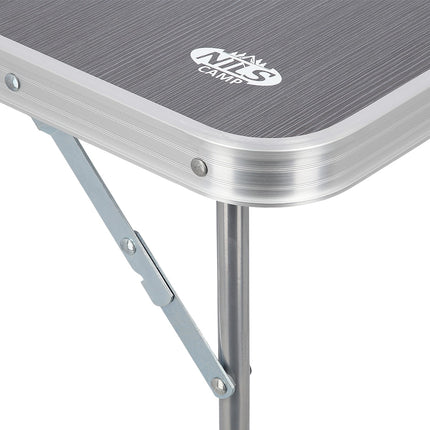 Camping Table, Graphite, 80x60x70 cm, Foldable