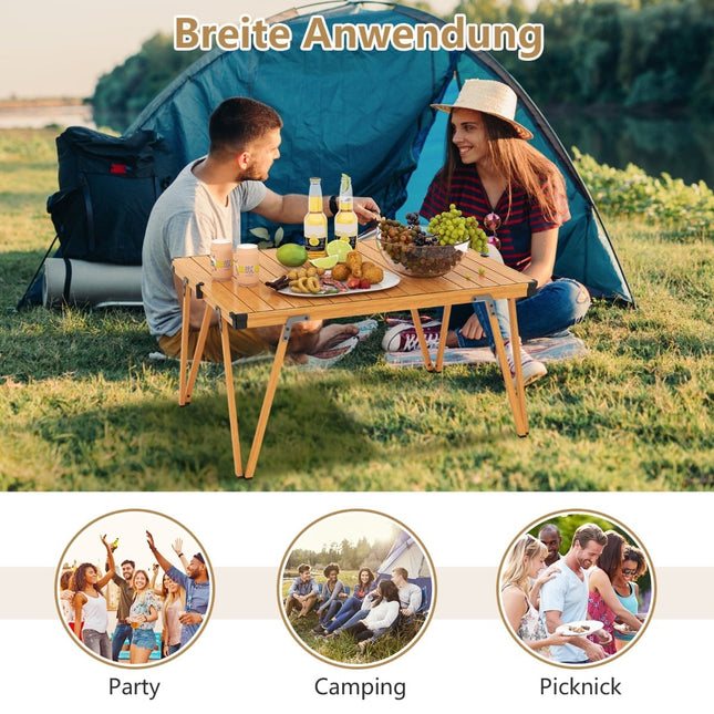 Campingtafel, waterdicht blad, draagbaar, draagvermogen 80 kg