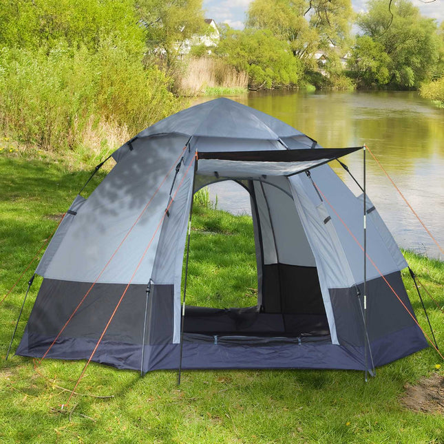 Campingzelt für 3-4 Personen - Einfacher Aufbau, wasserdicht