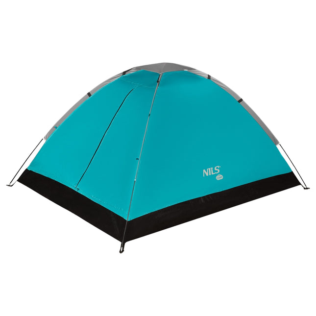 Kampeertent, 3-persoons, blauw, waterdicht