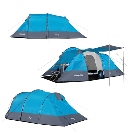 Camping Tent, 4-Person, Waterproof, Easy Setup
