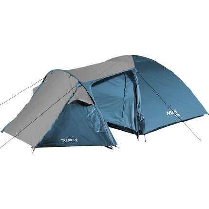 Camping Tent, Blue-Gray, 2-Person, Lightweight
