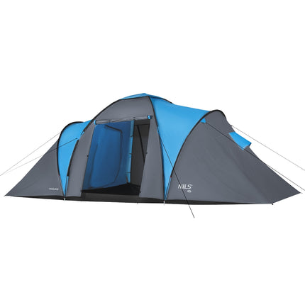 Camping Tent, Blue-Gray, 4-Person, Waterproof