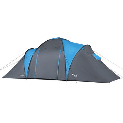 Camping Tent, Blue-Gray, 4-Person, Waterproof