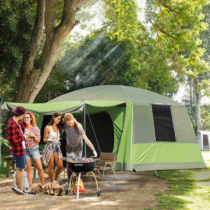 Familien-Kuppelzelt, 4-8 Personen, 2 Schlafkabinen