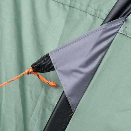 Campingzelt für 4-5 Personen, dunkelgrün/grau, wasserdicht