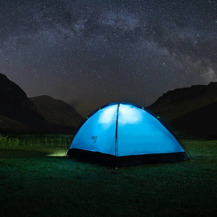 Camping Tent, Gray/Light Gray, 2-Person