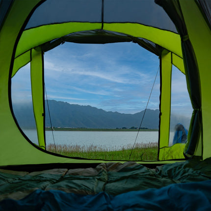 Camping Tent, Green-Gray, 2-Person, Waterproof