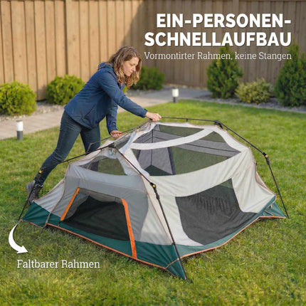 Campingzelt für 4-6 Personen, Wasserdicht, UV30+ Schutz