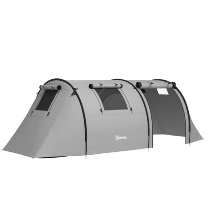 Campingzelt für 4 Personen, Wasserdicht, 2-Raum-Design