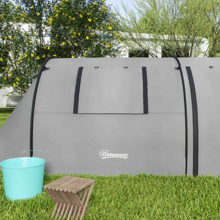 Campingzelt für 4 Personen, Wasserdicht, 2-Raum-Design