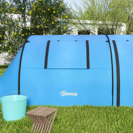 Camping Tent for 4 People, Waterproof, 2-Room Design