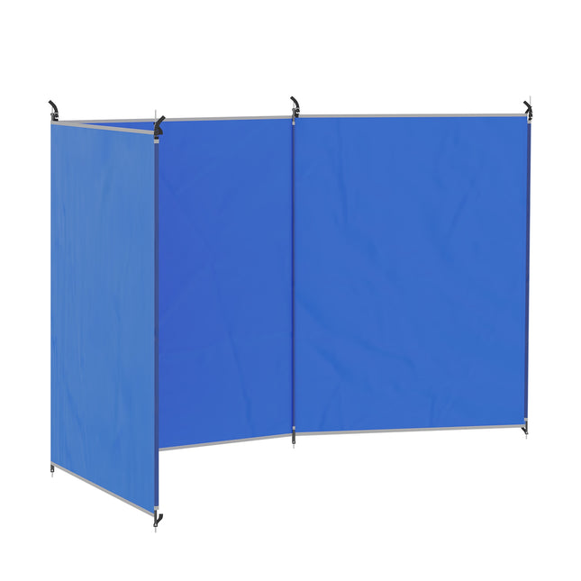 Camping-Windschutzscheibe 450x150cm, Blau