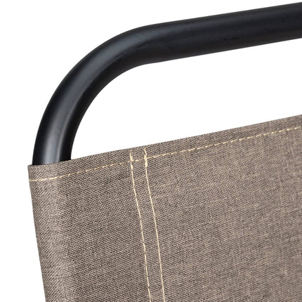 Camping chair with backrest beige