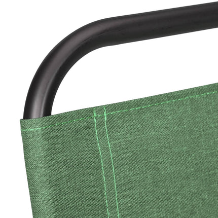 Camping chair with backrest green