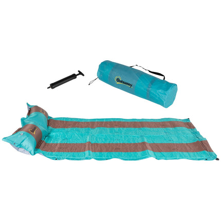 Camping sleeping mat, 3cm thick, 192x135cm, with pump