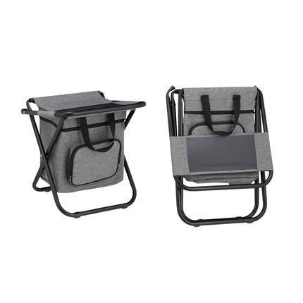 Tabouret de camping avec dossier