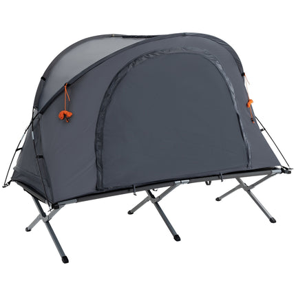 Camping tent bed with air mattress Gray 200 x 86 x 147 cm