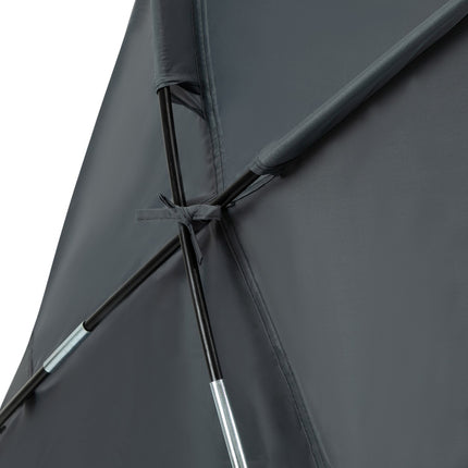Camping tent bed with air mattress Gray 200 x 86 x 147 cm