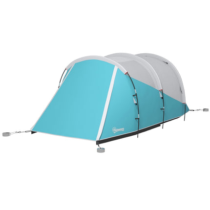 Campingzelt für 5 Personen, 2 Zimmer, wasserdicht, Tragetasche