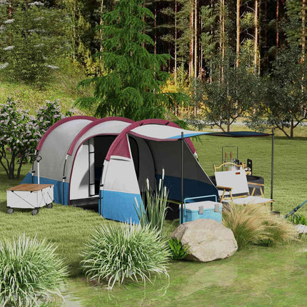 Camping-Tunnelzelt für 3 Personen - winddicht, 2 Räume
